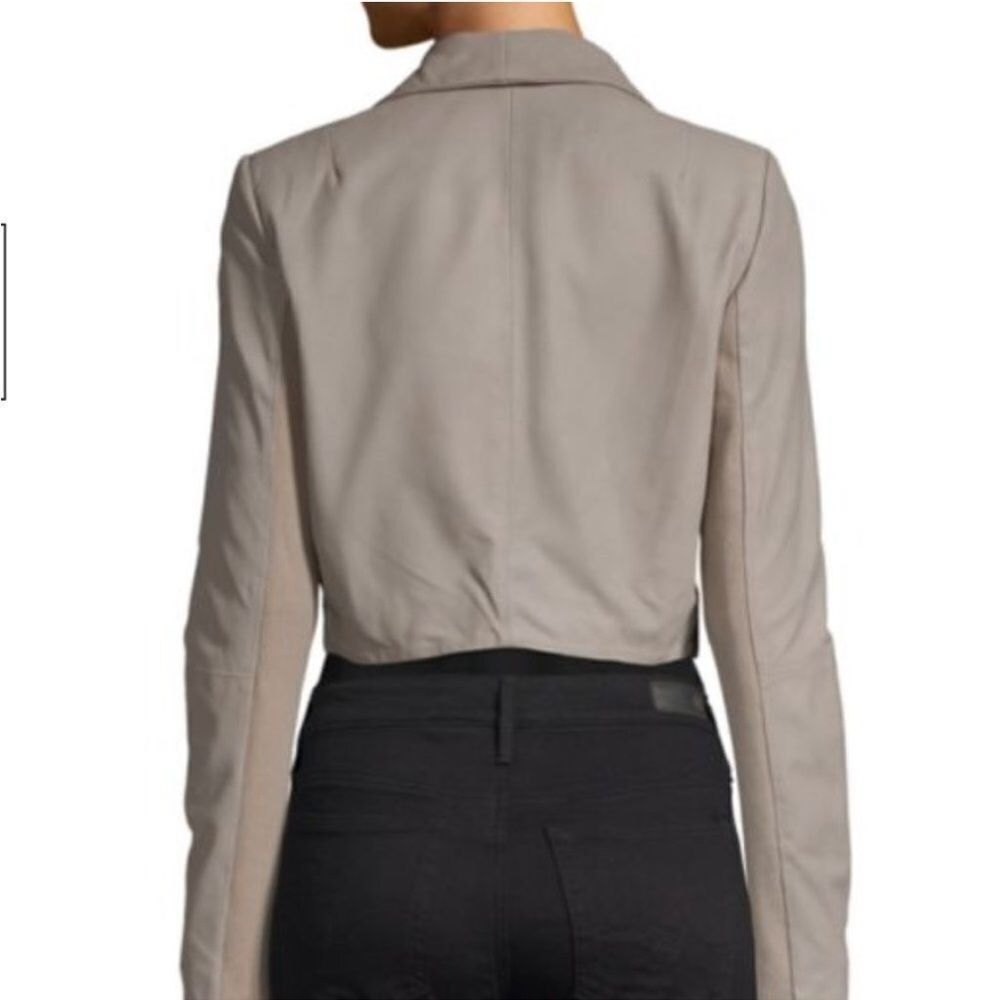 Lamarque Crop Leather Jacket - Picture 2 of 16